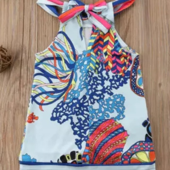 GIRLS DRESS UNDER THE SEA BEACH DRESS - Picture 3 of 5